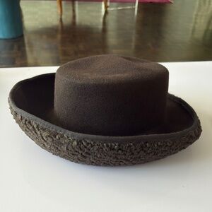 Shearling & Wool Designer Hat